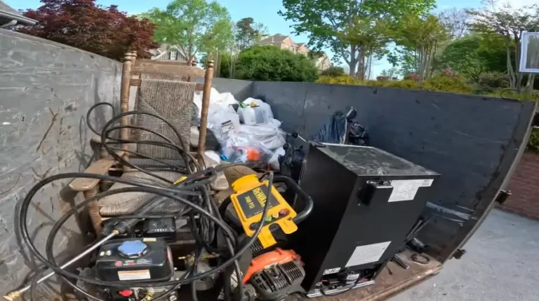 Old appliances loaded for removal in Redding, CA