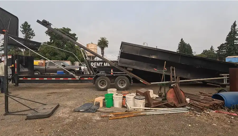 Dumpster rental Redding CA — roll-off container delivered and ready to fill
