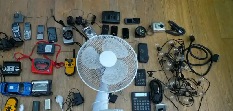 E-waste disposal Redding CA — electronics staged for pickup