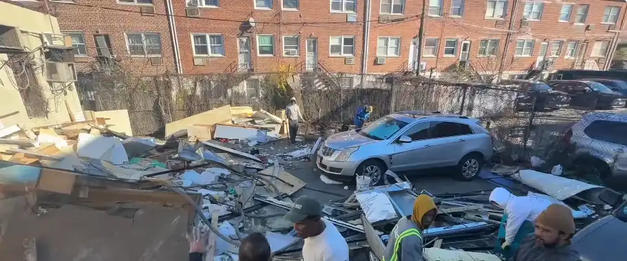 Crew providing professional junk removal services in Redding CA, loading a truck for a same-day haul-away